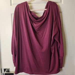 SHEIN Curve 4XL Fuschia Long Sleeve‎ Blouse